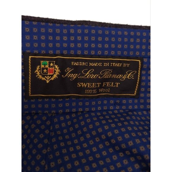 Vassi Couture Handmade Loro Piana Sweet Felt Wool Pants 36 L Sartorial $850 - Picture 5 of 8